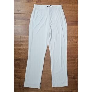 EUC Travelers by Chico's Women's Off White Slinky Lined Pants 0 Short Small 4